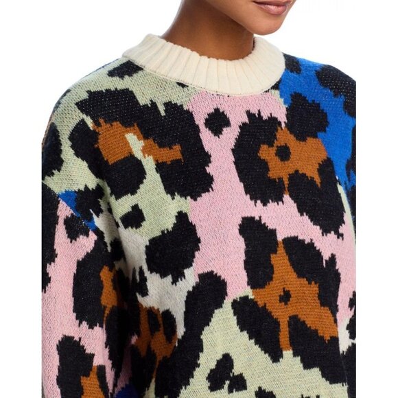 NEW FARM RIO Colorful Leopard Knit Sweater in Colorful Size XL NWT $230 - Picture 3 of 9